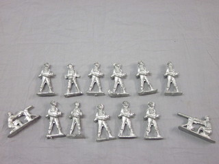 A collection of lead figures