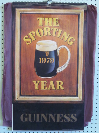 3 Guinness calendars - 1977, 1978 and 1979 and a Watneys  Silver Vox calendar 1979