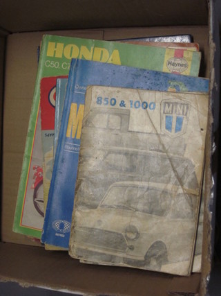 A Morris 1000 owner's manual, 2 Mini 850 and 1000 owner's  manuals and 3 motorcycle owner's manuals - Suzuki 1969-1979,  BSA Bantam 1948-1971 and Honda 1967-1977