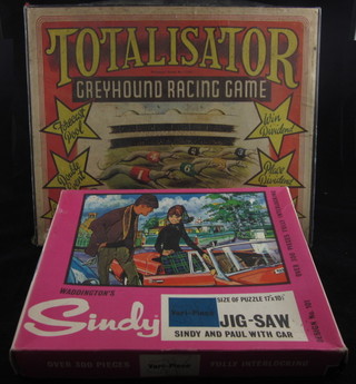 A Totalisator greyhound racing game together with a Sindy  jigsaw puzzle