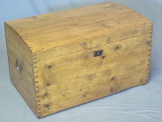 A Continental pine domed trunk 33"