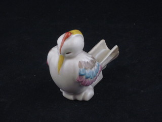 A Clarice Cliff specimen vase in the form of a bird, the base with black Clarice Cliff mark 3"  ILLUSTRATED