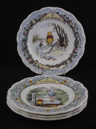 4 Royal Doulton Winnie the Pooh collector's plates