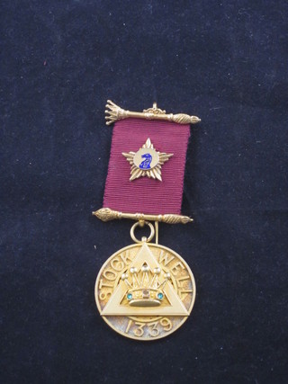 A silver gilt Past First Principals jewel - Stockwell Chapter no.1339