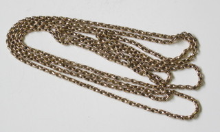 A 9ct gold belcher link chain