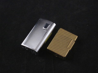 A gold plated Dupont lighter and a Ronson lighter