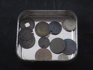 A small collection of copper coins