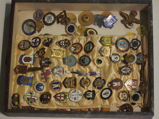 A collection of gilt metal bowling club badges