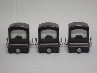 3 Microid Adaptable mirror galvanometers contained in arched brown Bakelite cases