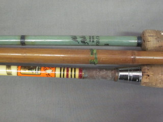 A Milbo Pelican carbon fibre boat rod and 3 other boat rods