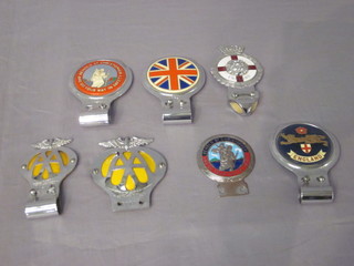 2 AA Beehive car badges, 2 St Christopher car badges, 2  England car badges and a Union Flag car badge