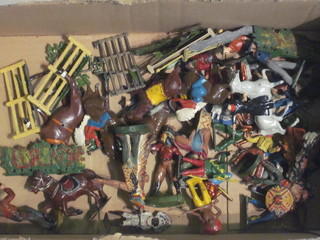 A collection of Britains figures etc