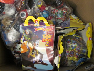 A collection of McDonald's toys