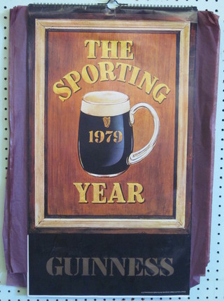 3 Guinness calendars - 1977, 1978 and 1979 and a Watneys  Silver Fox calendar 1979