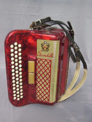 A Scandalli accordion with 80 buttons