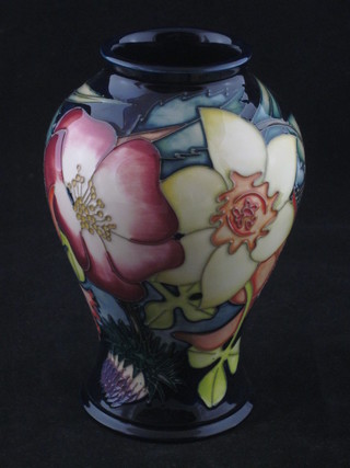 A Moorcroft vase, the base marked Golden Jubilee 2002 WM, 6  1/2"  ILLUSTRATED