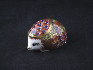 A Royal Crown Derby porcelain figure of Orchard Hedgehog