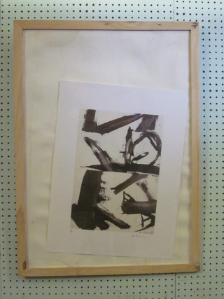Willem  de Kooning, artist proof monochrome print 18" x 14"