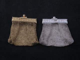 2 chain mail evening bags