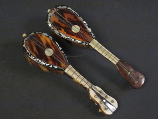 2 tortoiseshell models of mandolins 5"