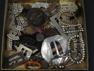 A quantity of various buckles etc