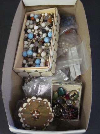 A collection of various beads etc