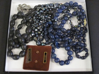 Various strings of beads
