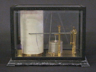 A Tycos Micro-barograph by Short & Mason no  contained in a metal case
