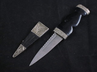 A Scots Dirk with 3 1/2" blade marked J Nowill & Sons Ltd  Skean-Dhu