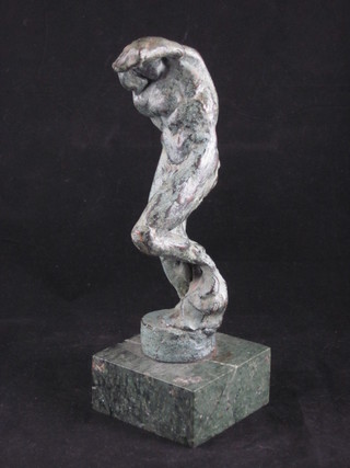 Hugo Oloff de Wet, a plaster maquette of a standing figure 7"  ILLUSTRATED