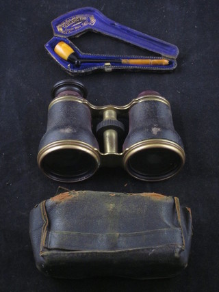 2 pairs of opera glasses - 1f and a cheroot holder