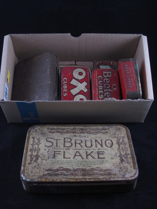 A small collection of tins