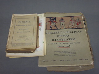 Gilbert & Sullivan Operas illustrated 1926 Season and 1 other, together with various editions of The Gilbert & Sullivan Journal  1926 and various Gilbert & Sullivan scripts