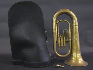 A brass tuba by Bessons & Co London no