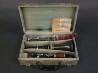 An Embassy clarinet, cased