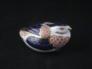 A Royal Crown Derby porcelain figure of a seated grouse