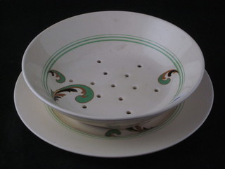 A Royal Doulton circular Lynn pattern straining dish, base  marked Lynn D5204