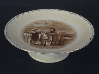 A Bairnsfather Grimwade pottery pedestal bowl 9 1/2"