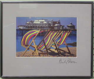 Phillip Dunn, a coloured photograph "More Vacant Spaces"  study of The West Pier Brighton, 5" x 8"