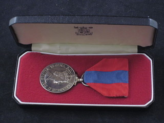 An Elizabeth II issue Imperial service medal to Robert Wallace  Hall