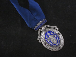 A silver and enamelled Past President's jewel for the Society of Radiographers