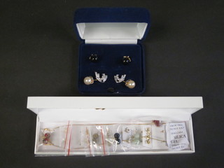 A pair of Camros & Kross earrings, a pair of Pierre Cardin  earrings and a collection of earrings