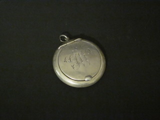 A miniature silver compact, Birmingham 1917