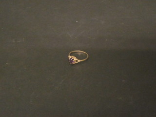 A lady's 9ct gold dress ring set amethyst
