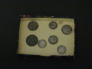 A small collection of silver coins