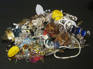 A collection of various costume jewellery
