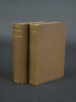 H G Wells, 1 volume "Mrs Blettsworthy on Rumpole Island", 1st  Edition and 1 other volume "Meanwhile The Picture of a Lady"