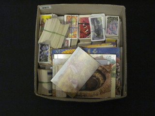 A collection of tea cards etc