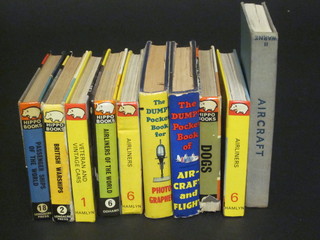 9 various Hippo books together with an Observer Book of Aircraft