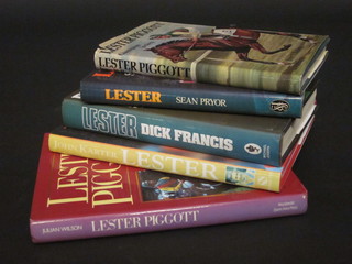 Ivory N Bailey, "Lester Piggott" and 4 other books relating to Lester Piggott